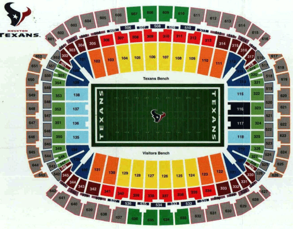 NRG Stadium Seating Charts 