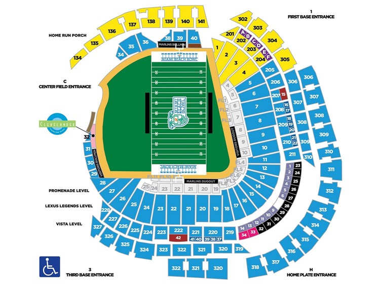 marlins stadium seating