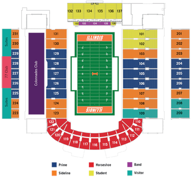 Illinois Football Seating Chart