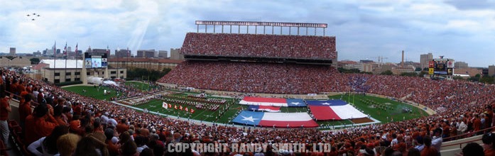 Texas Longhorns Game Day Panoramic Poster