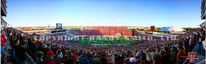 Red Raiders at Jones AT&T Stadium Panoramic Poster