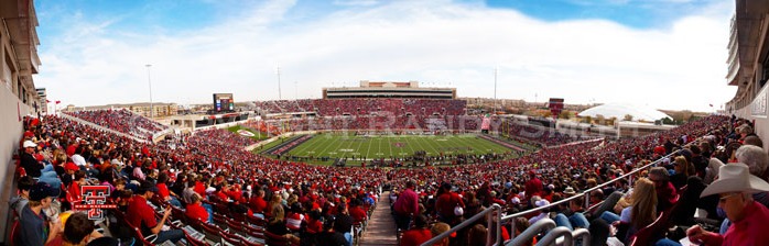 50 Yard Line at Jones AT&T Stadium Panoramic Poster