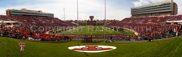 End Zone at Jones AT&T Stadium Panoramic Poster