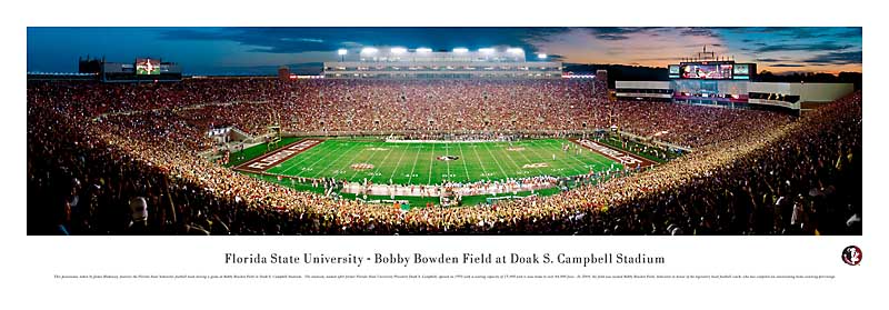 Florida State Seminoles at Doak Campbell Stadium Panorama Poster