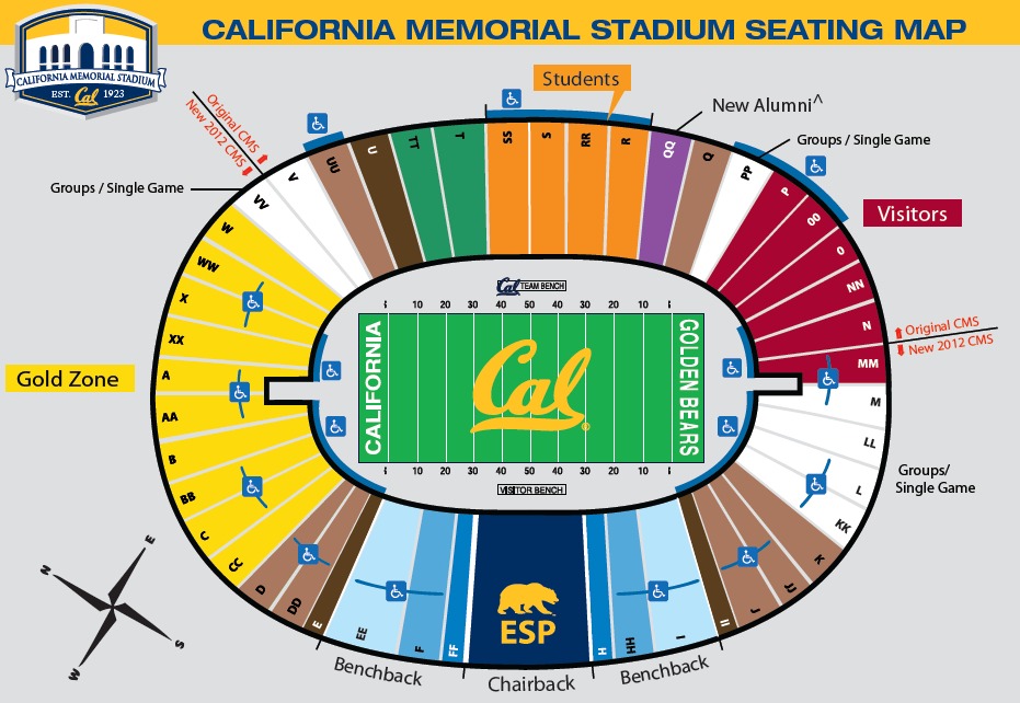 Pac 12 Football Stadium Seating Charts College Gridirons