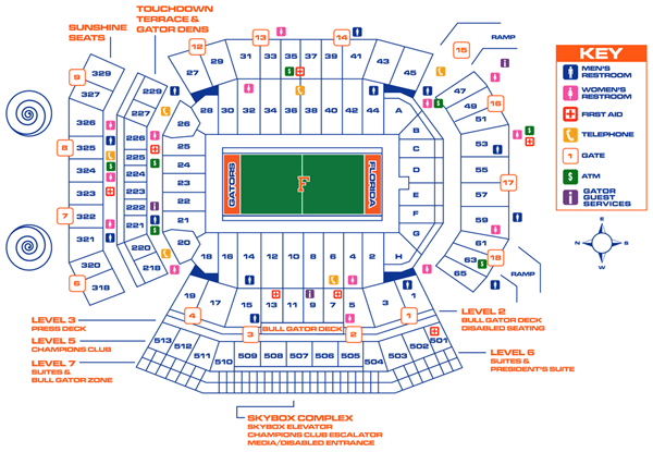 Sec Football Stadium Seating Charts