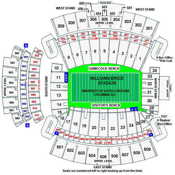 Williams Brice Stadium Facts Figures Pictureore Of The South Carolina Games College Football