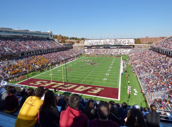 Alumni Stadium, home of the Boston College Eagles