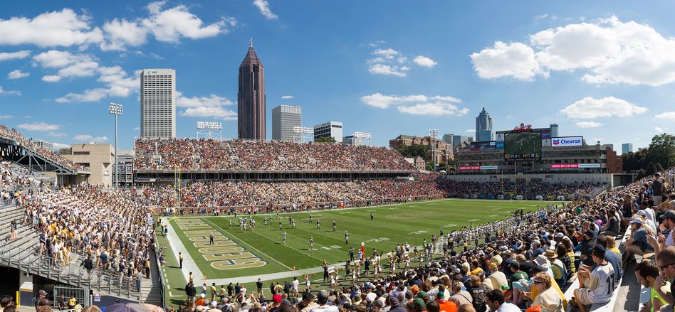 Bobby Dodd Stadium, home of the Georgia Tech Yellow Jackets