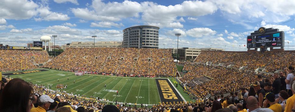 Kinnick Stadium, home of the Iowa Hawkeyes