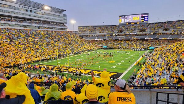 Kinnick Stadium, home of the Iowa Hawkeyes