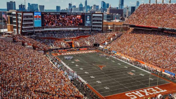 Royal Memorial Stadium, home of the Texas Longhorns