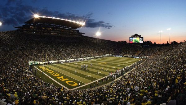 Autzen Stadium, home of the Oregon Ducks