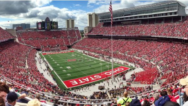 Ohio Stadium, home of the Ohio State Buckeyes