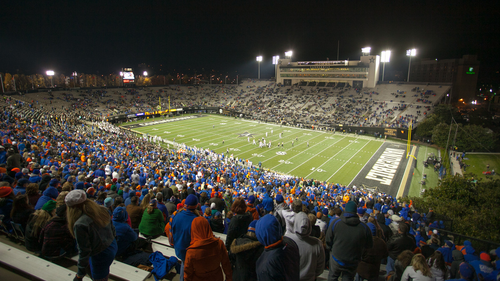 Vanderbilt Stadium, home of the Vanderbilt Commodores