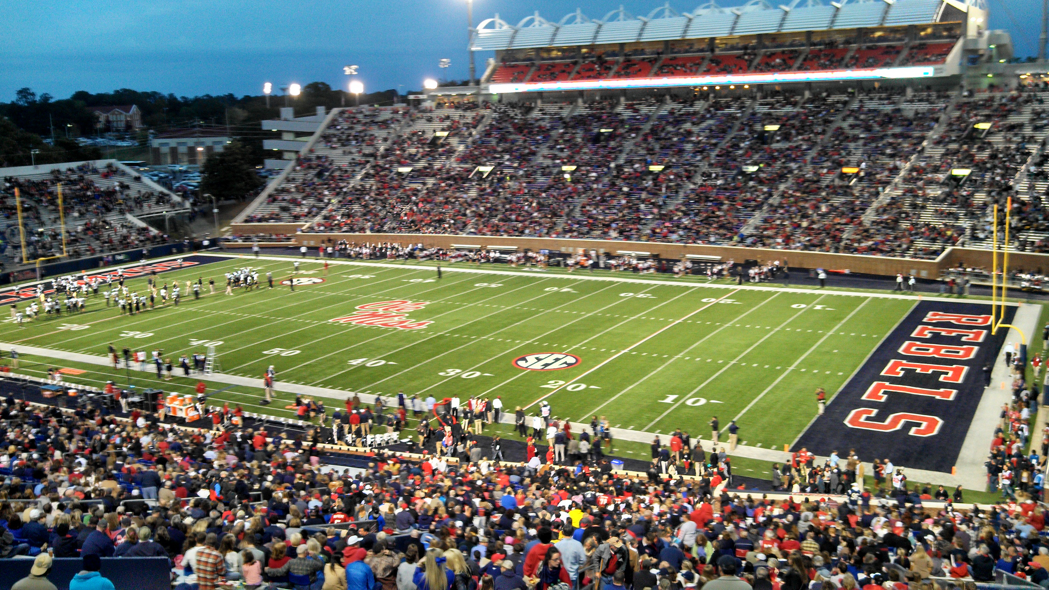 Vaught Hemingway Stadium, home of the Ole Miss Rebels