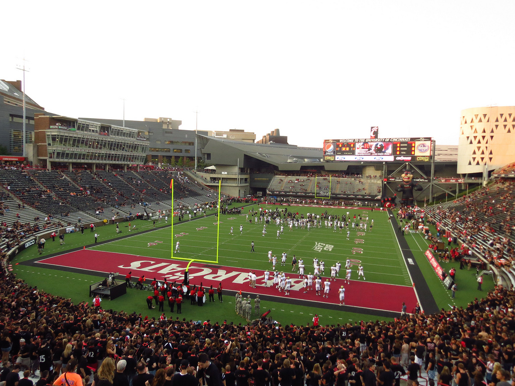 Nippert Stadium, home of the Cincinnati Bearcats
