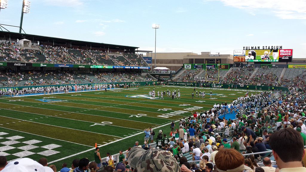 Yulman Stadium, home of the Tulane Green Wave