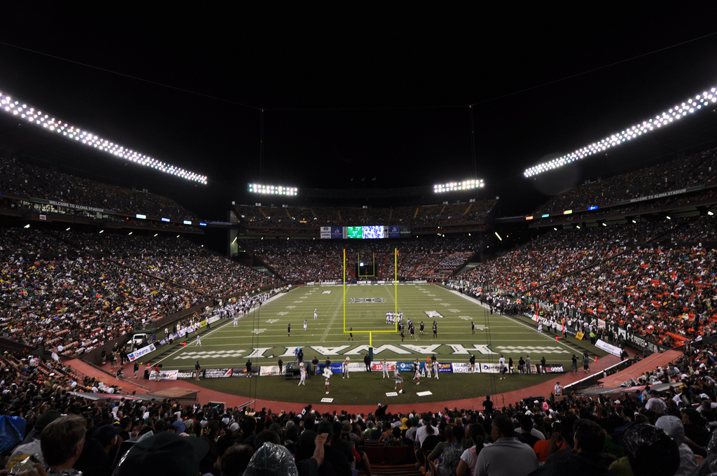 Aloha Stadium, home of the Hawaii Warriors