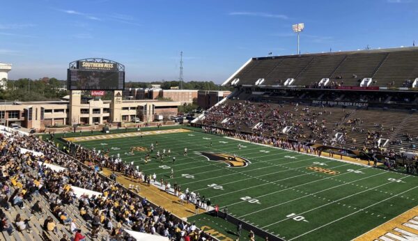 Roberts Stadium, home of the Southern Miss Golden Eagles