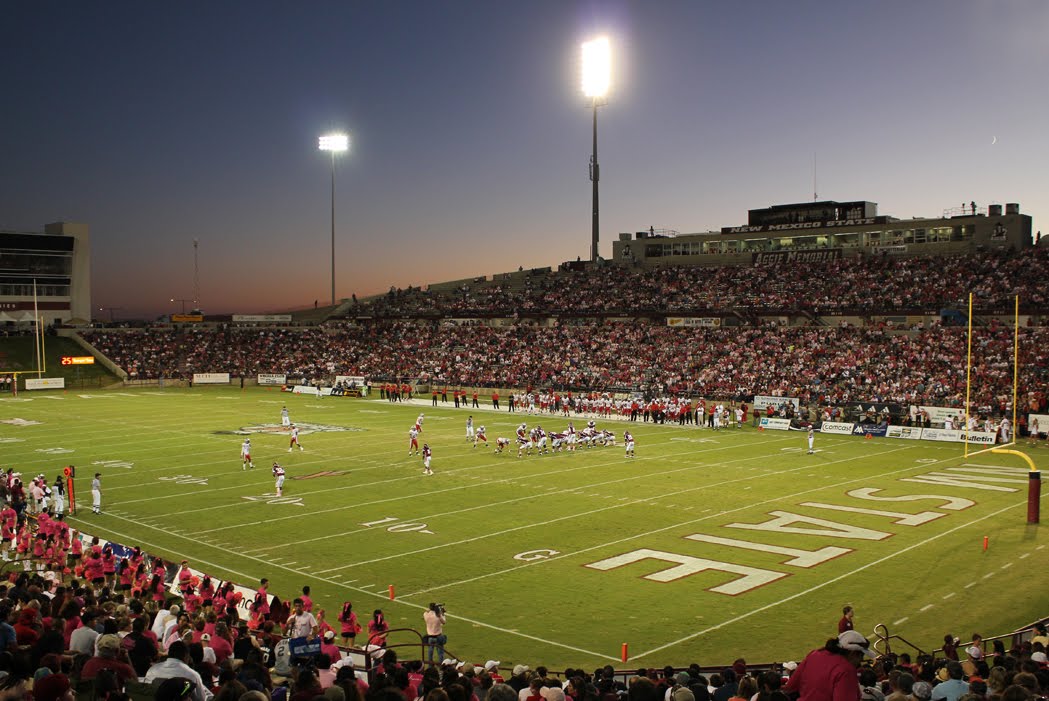 Aggie Memorial Stadium, home of the New Mexico State Aggies