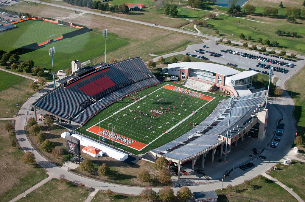 Doyt Perry Stadium, home of the Bowling Green Falcons