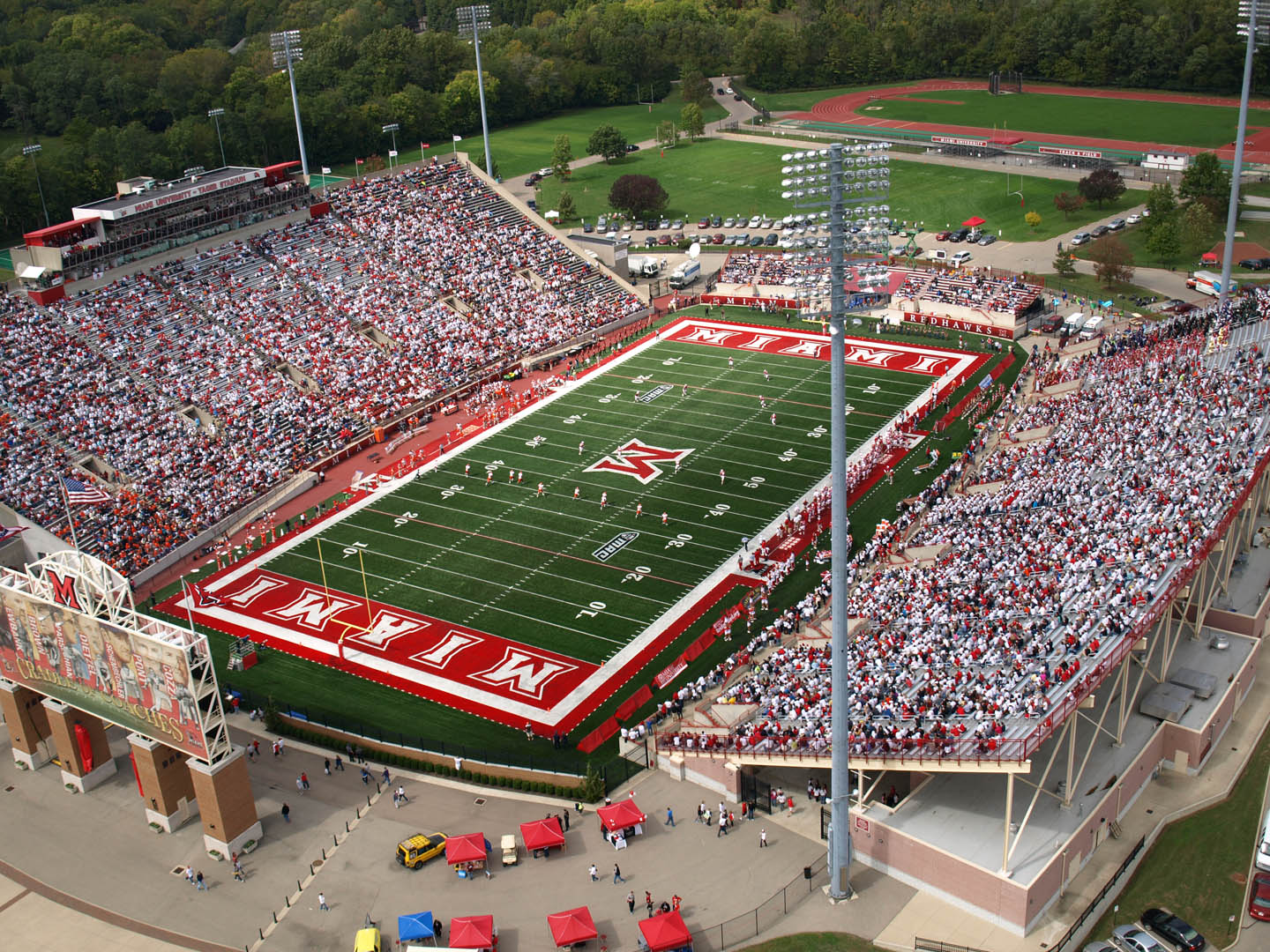 Fred Yager Stadium - Facts, figures, pictures and more of the Miami-OH Redhawks college football stadium
