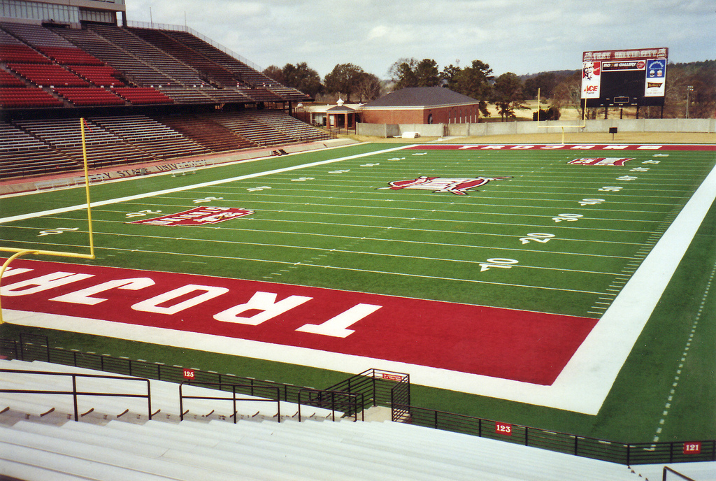 Veterans Memorial Stadium, home of the Troy Trojans